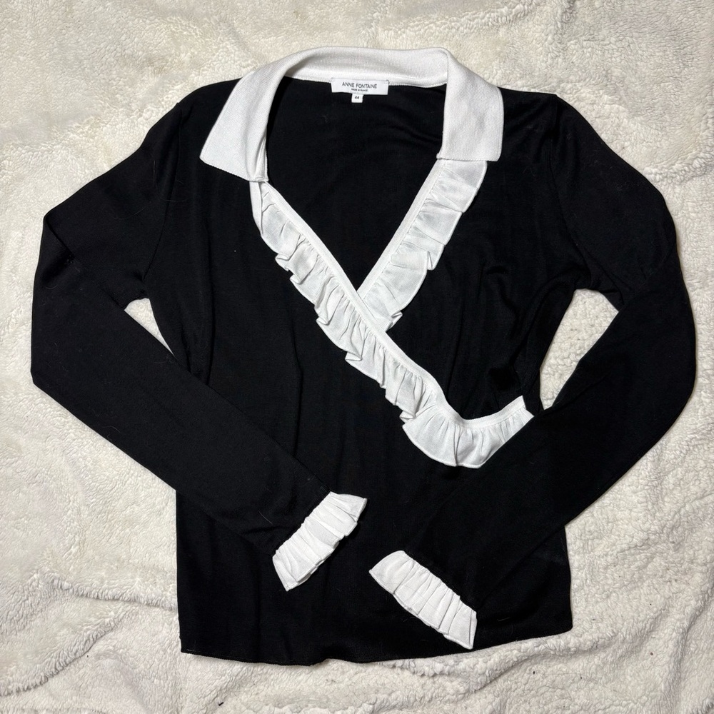 Ruffle French Blouse